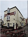 SX9372 : Picnic tables, Queen Street, Teignmouth by Jaggery