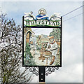 TL8358 : Whepstead village sign by Adrian S Pye