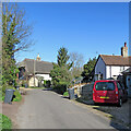 TL3844 : Melbourn: on Dolphin Lane in early spring by John Sutton