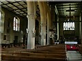 SE1942 : St Oswald's church, Guiseley - north nave by Stephen Craven