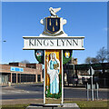 TF6219 : King's Lynn town sign by Adrian S Pye