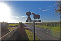 TF7036 : Sedgeford village sign near the cemetery by Adrian S Pye