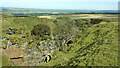 NS3101 : Lannielane limestone quarry by Mary and Angus Hogg