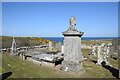 NJ8864 : Graves by the sea, Old Aberdour kirkyard by Bill Harrison