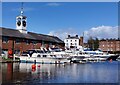 SO8171 : Boats moored in the Upper Basin at Stourport-on-Severn by Mat Fascione