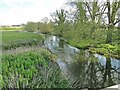 TM2885 : River Waveney downstream from Homersfield roadbridge by Adrian S Pye