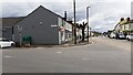 NY3768 : Row of shops and houses at junction of High Street and Netherby Street by Roger Templeman