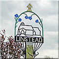 TM3278 : Linstead village sign by Adrian S Pye