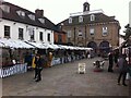 SP2864 : Market Place, Warwick, looking towards the Market Hall by A J Paxton