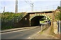 NY4153 : Railway bridge at NE end of St Ninian's Road by Luke Shaw