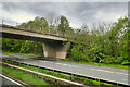 NZ2943 : Bridge over the A690 near Kepier Quarries by David Dixon