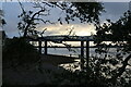 NO7057 : Angler fishing in Montrose Basin near the Trout Shot, Angus by Andrew Diack