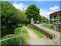 SE1416 : Canal towpath, Huddersfield by Malc McDonald