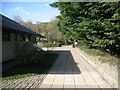 NY2723 : Path beside Keswick Leisure Pool by Adrian Taylor