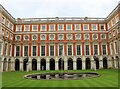 TQ1568 : Hampton Court Palace - Fountain Court by Martin Tester