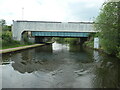 SJ7797 : Covered pipe bridge, Bridgewater Canal by Christine Johnstone