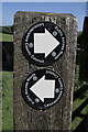 SK7611 : County Council Waymarks by Bob Harvey