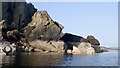 NM3837 : Boulders, Garbh Eilean by Richard Webb