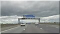 SJ6687 : Gantry over M6 northbound by Alpin Stewart