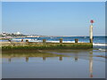 SZ0789 : Groyne at Branksome Dene Chine, Bournemouth by Malc McDonald