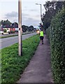 ST3091 : Jogging up the Malpas Road pavement, Newport by Jaggery