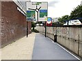 SP0787 : Shared path to Lancaster Circus or St Chad's Queensway, Birmingham by Robin Stott