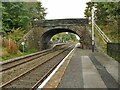 SD9353 : Station platform (low level) and Lobby Bridge, Gargrave by Stephen Craven