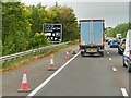 NS8238 : M74 approaching Route 74 Truckstop by David Dixon