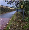 SO3301 : National Speed Limit sign at the edge of Glascoed, Monmouthshire by Jaggery