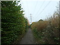 SU4219 : Urban path under the power lines by Christine Johnstone