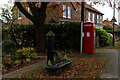 SE5251 : Old Water Pump and Telephone Kiosk, Rufforth by Chris Heaton