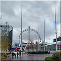 SP0686 : Centenary Square with the big wheel by Roger  D Kidd