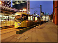 SJ8498 : Metrolink Tram at Piccadilly Gardens by David Dixon