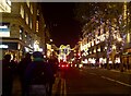 TQ2981 : Oxford Street Christmas lights by Lauren