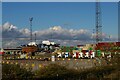 TM2832 : Port of Felixstowe: rail terminal seen from Landguard Fort Left Battery by Christopher Hilton