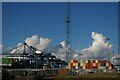 TM2832 : Port of Felixstowe: shipping berths and container park seen from Landguard Fort Left Battery by Christopher Hilton