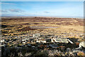 NY9809 : Eroding sandstone on Scargill High Moor by Andy Waddington