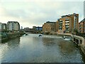 SE3033 : Leeds Dam viewed from Knight's Way Bridge by Stephen Craven