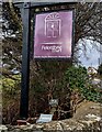 SO0926 : Peterstone Court nameboard, Llanhamlach, Powys by Jaggery