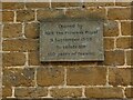 SP3433 : Hook Norton Brewery: visitor centre plaque by Stephen Craven