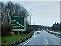 SJ2965 : Ewloe Interchange (Junction 34), North Wales Expressway (A55) by David Dixon