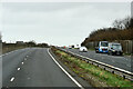 SH6775 : Layby on the North Wales Expressway (A55), near Llanfairfechan by David Dixon