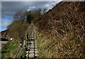 SD7316 : Flight of Steps beside the Wayoh Reservoir Embankment by Chris Heaton