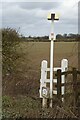 SO8544 : Marker on an oil pipeline by Philip Halling