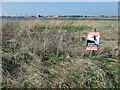 SK2118 : Quarry danger sign, outside Tucklesholme nature reserve by Christine Johnstone