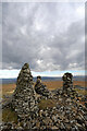 NY8732 : The stone men on Church Bowers by Andy Waddington