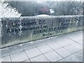 SJ9498 : Old Boundary Marker and Bridge Marker on Dukinfield Bridge, Tameside by D Garside