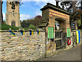 SE6176 : Gilling East War Memorial Arch at Holy Cross Church by David Dixon