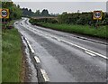 SO5423 : 50mph speed limit signs, Great Treaddow, Herefordshire by Jaggery