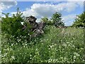 SP5345 : Poppy wreaths marking a WW2 bomber crash site by Philip Jeffrey